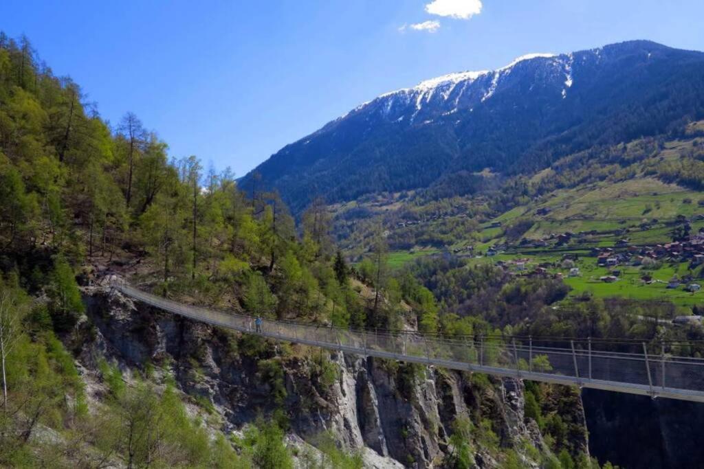 Appartement Le Ver Luisant à Saint-Martin, Val d'Hérens, Valais Esterno foto