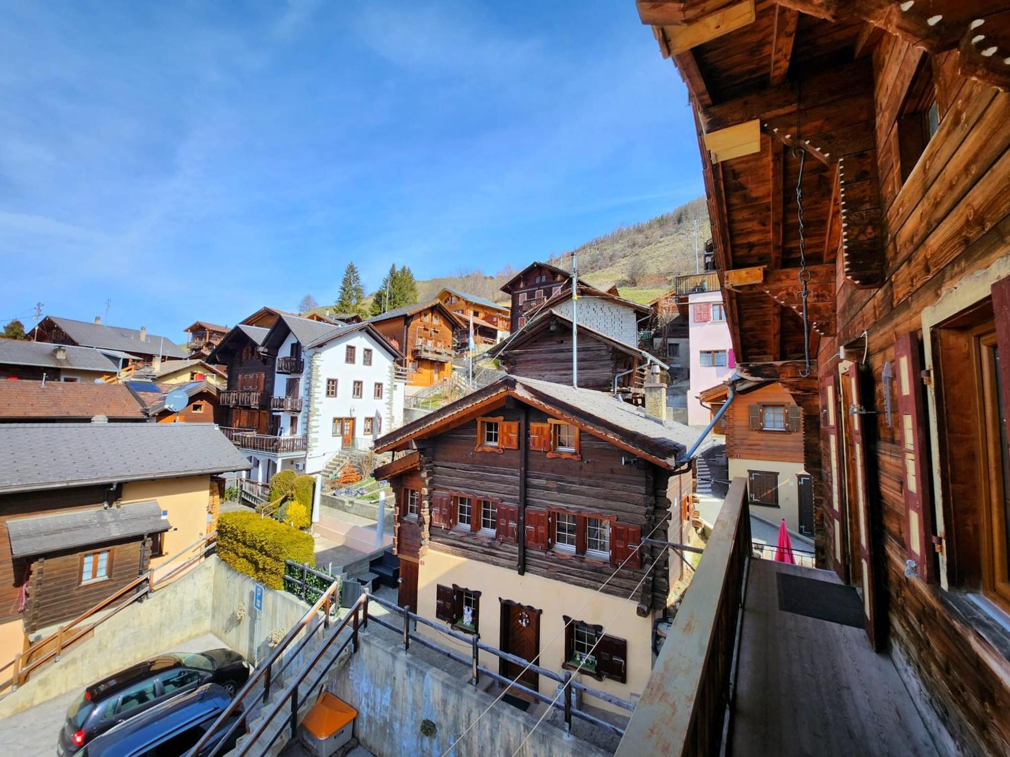 Appartement Le Ver Luisant à Saint-Martin, Val d'Hérens, Valais Esterno foto